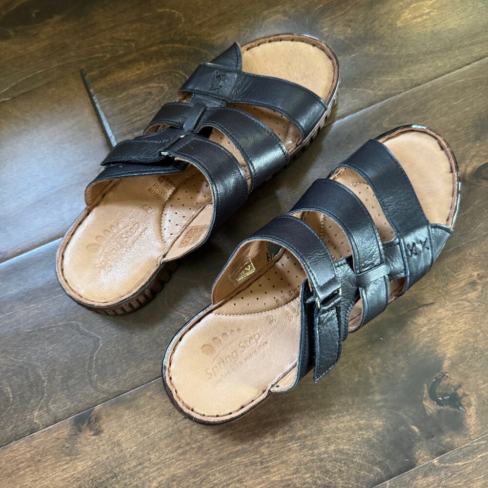 Spring Step - Olly Sandal - Black - Women's 39